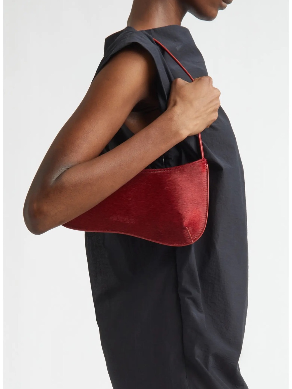Jacquemus Le Bisou Genuine Calf Hair Shoulder Bag - Picture 7 of 7
